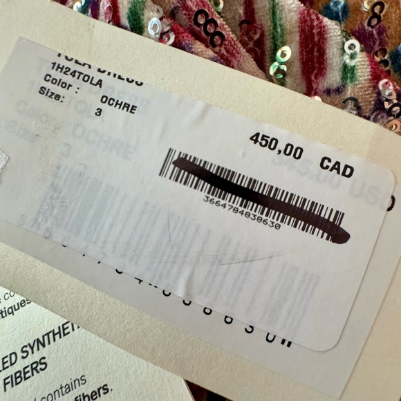 ba&sh “Tola” Velvet Sequin Gem-Tone Mini- Dress, Size L. NWT - Picture 8 of 16